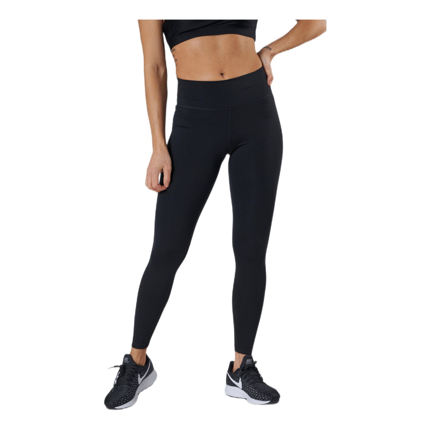One Women's Mid-Rise 7/8 Leggings BLACK/WHITE