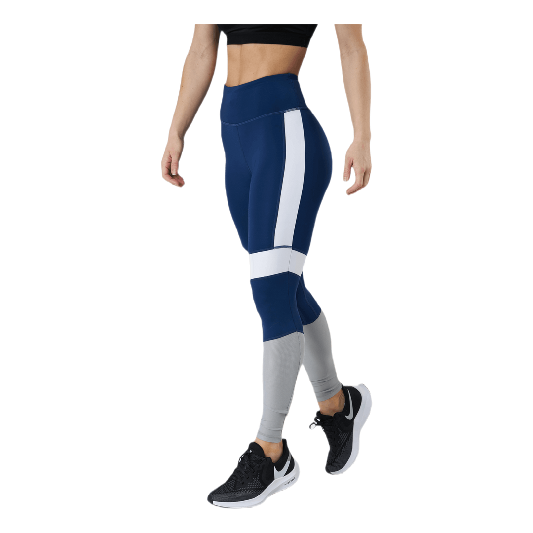 High Waist Block Tight Blue
