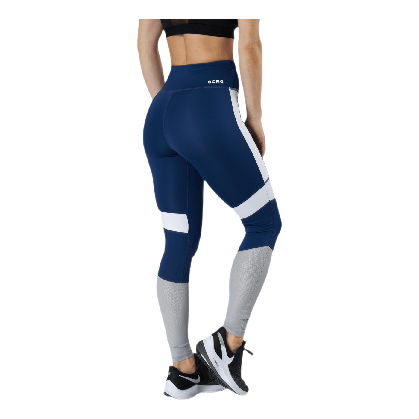 High Waist Block Tight Blue