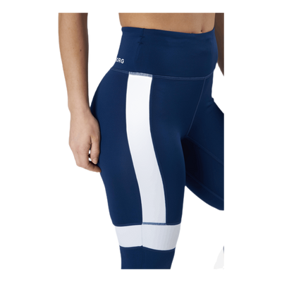 High Waist Block Tight Blue