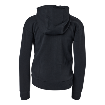 Sportswear Club Fleece Big Kids' (Girls') Full-Zip Hoodie BLACK/WHITE