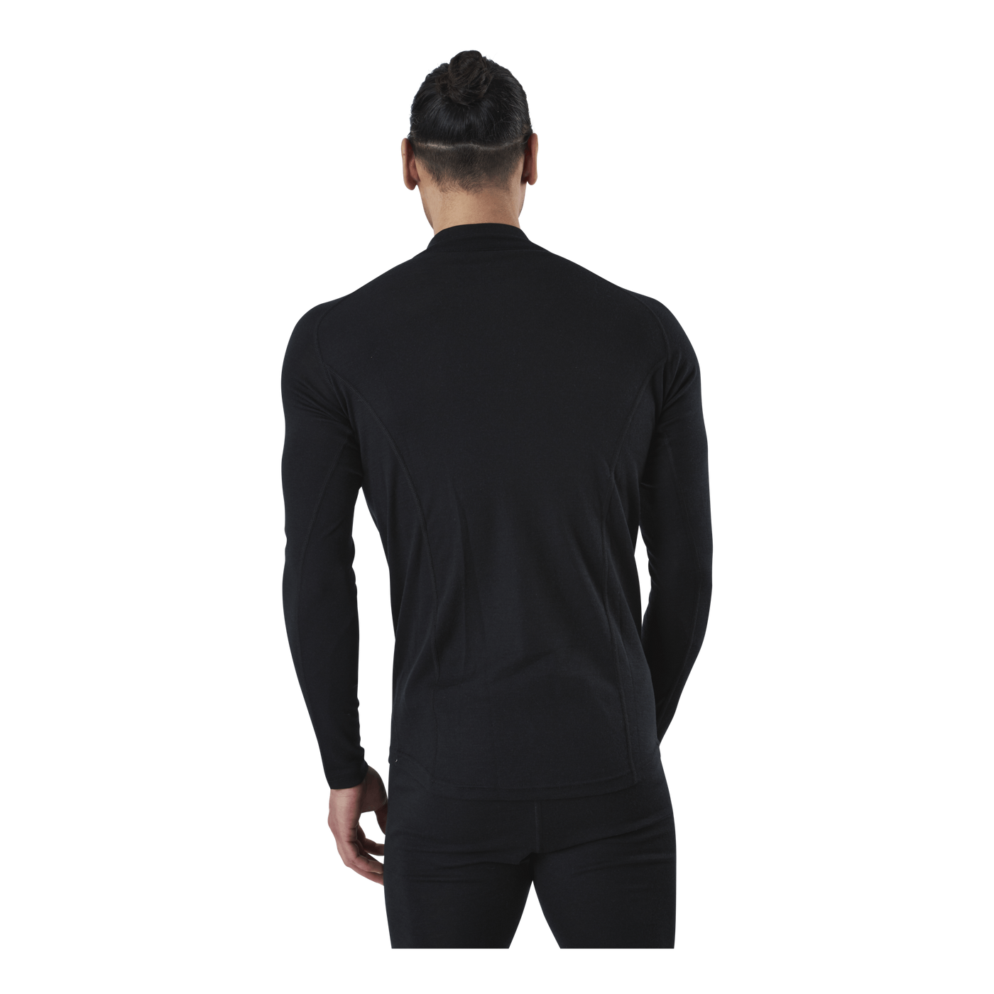 Ubbe Long Sleeve with Zip 100% Merino Wool Black
