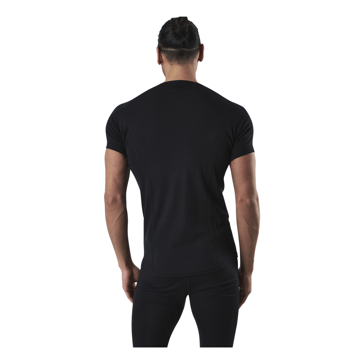 Floki Short Sleeve Slim Fit 100% Merino Wool Black