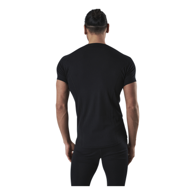 Floki Short Sleeve Slim Fit 100% Merino Wool Black