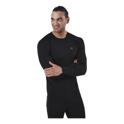 Ragnar Long Sleeve Base Layer 100% Merino Wool Black