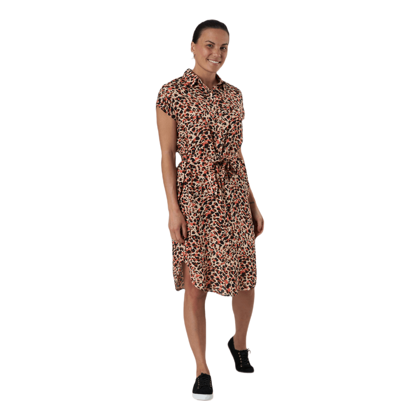Nya Ss Shirt Dress Orange