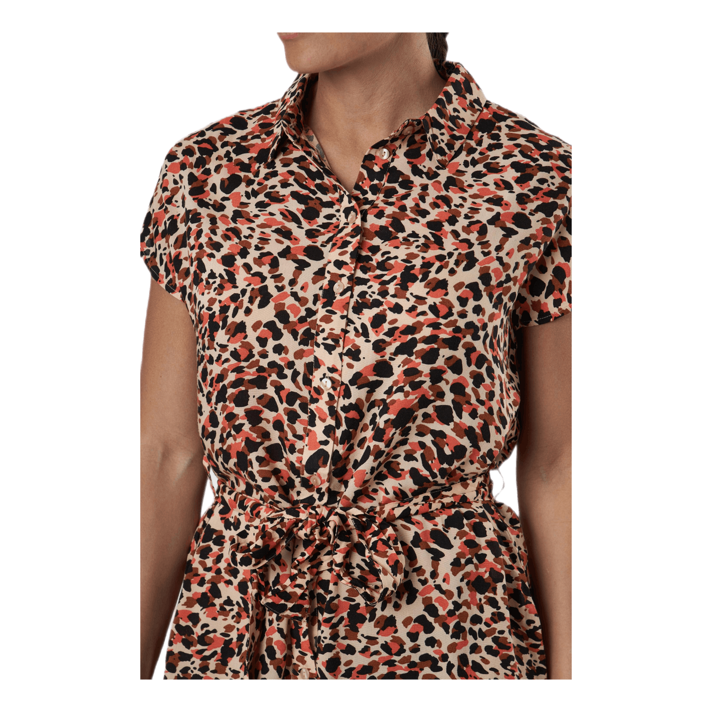 Nya Ss Shirt Dress Orange