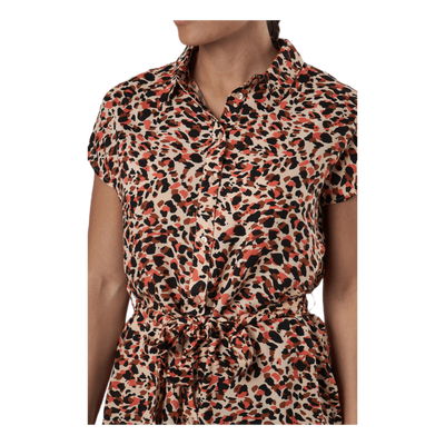 Nya Ss Shirt Dress Orange