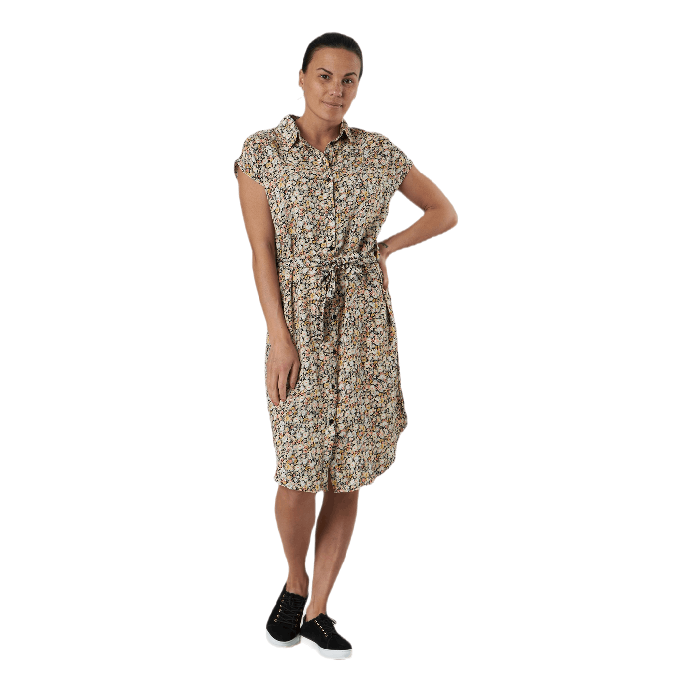 Nya Ss Shirt Dress Black