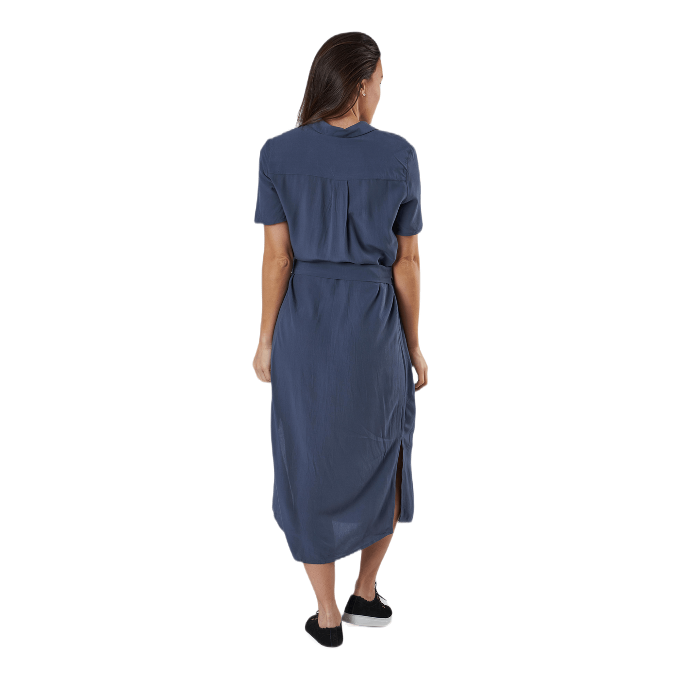 Cecilie Ss Long Dress Blue