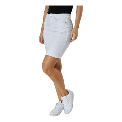 Lili Mw Denim Skirt White