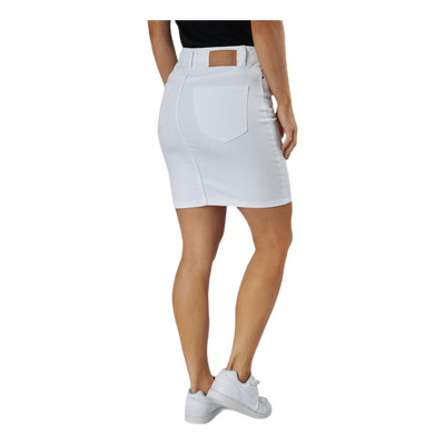 Lili Mw Denim Skirt White