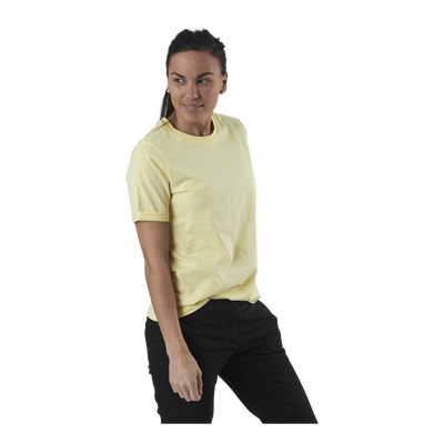 Ria Ss Fold Up Solid Tee Beige