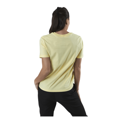 Ria Ss Fold Up Solid Tee Beige