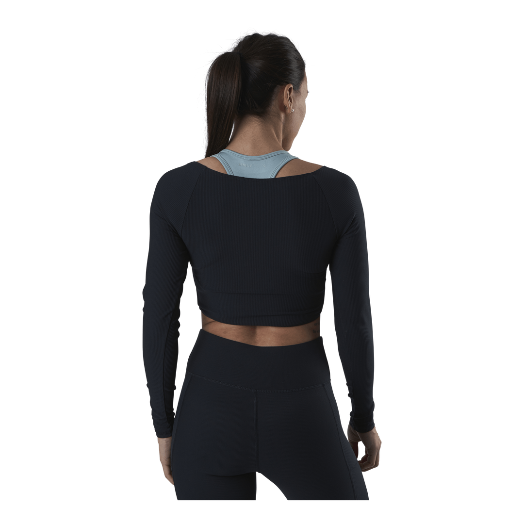 Jana Ls Train Crop Top Blue