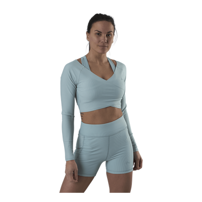 Jana Ls Train Crop Top Grey