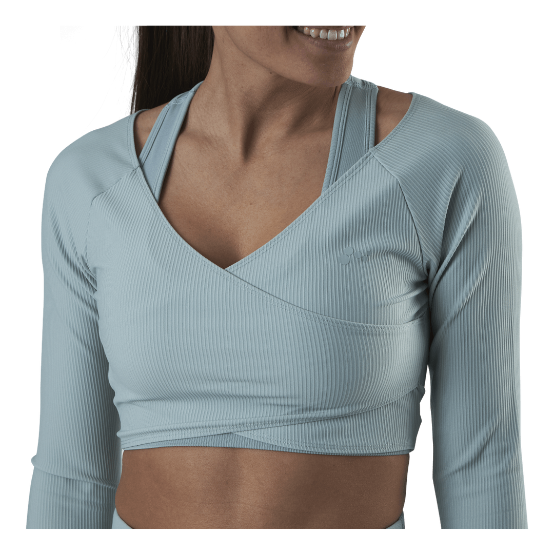Jana Ls Train Crop Top Grey