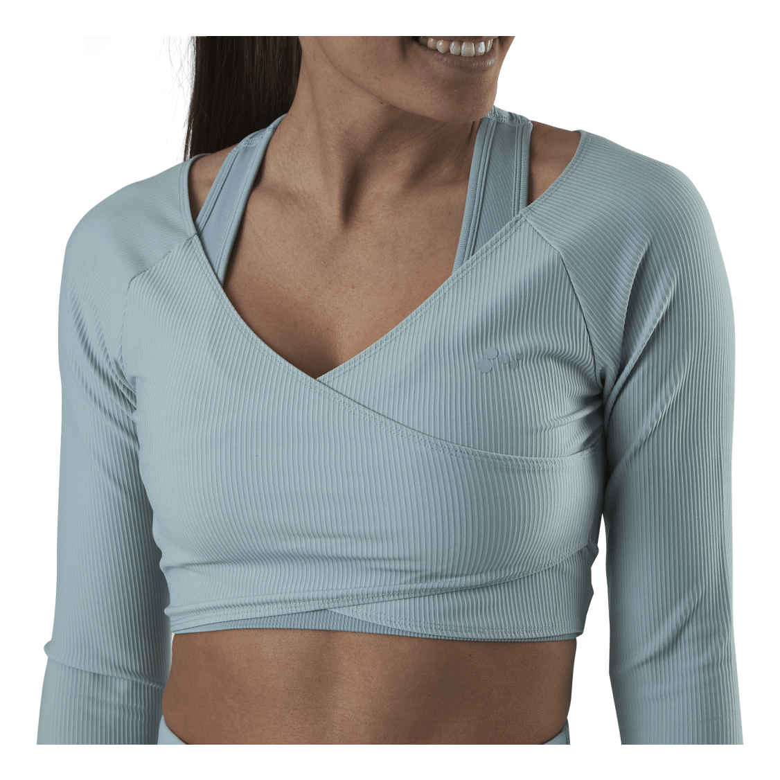 Jana Ls Train Crop Top Grey