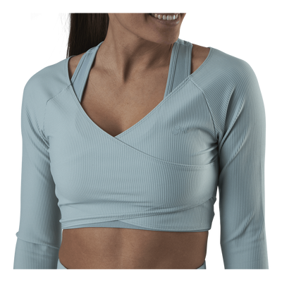 Jana Ls Train Crop Top Grey