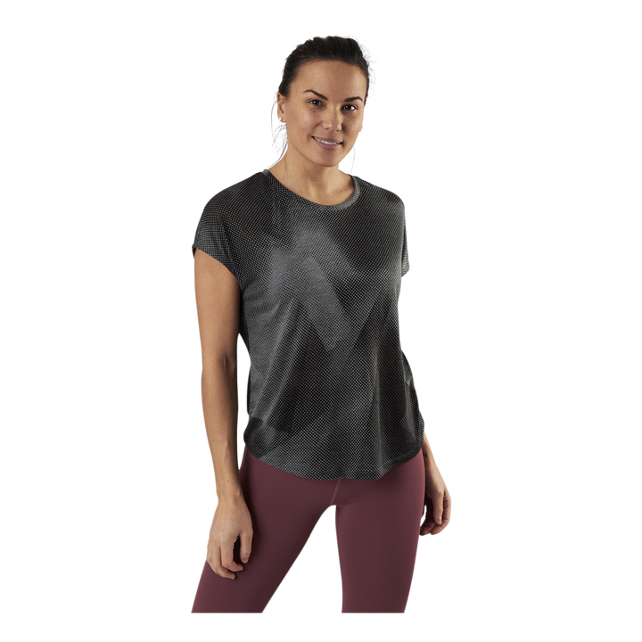 Fan Loose Burnout Ss Tee Black