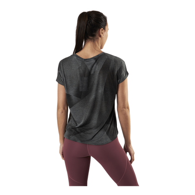 Fan Loose Burnout Ss Tee Black