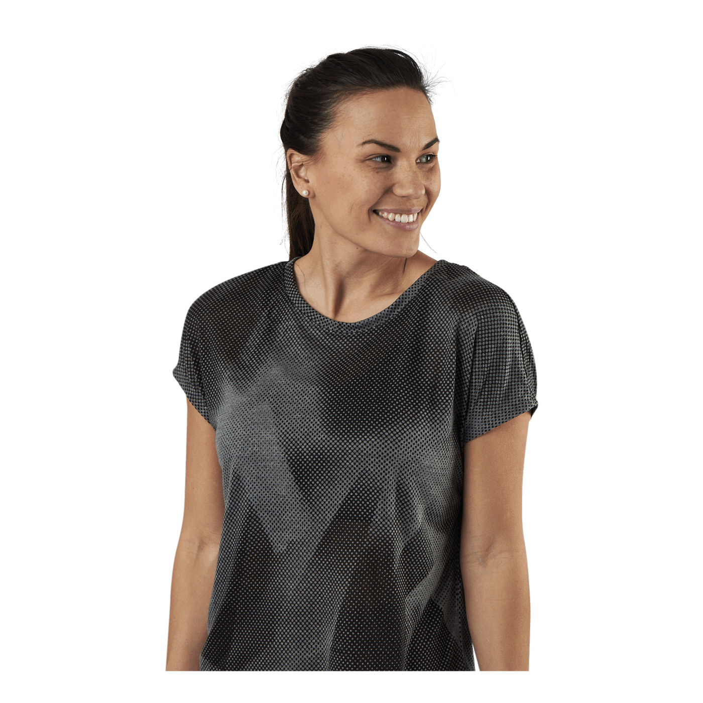 Fan Loose Burnout Ss Tee Black