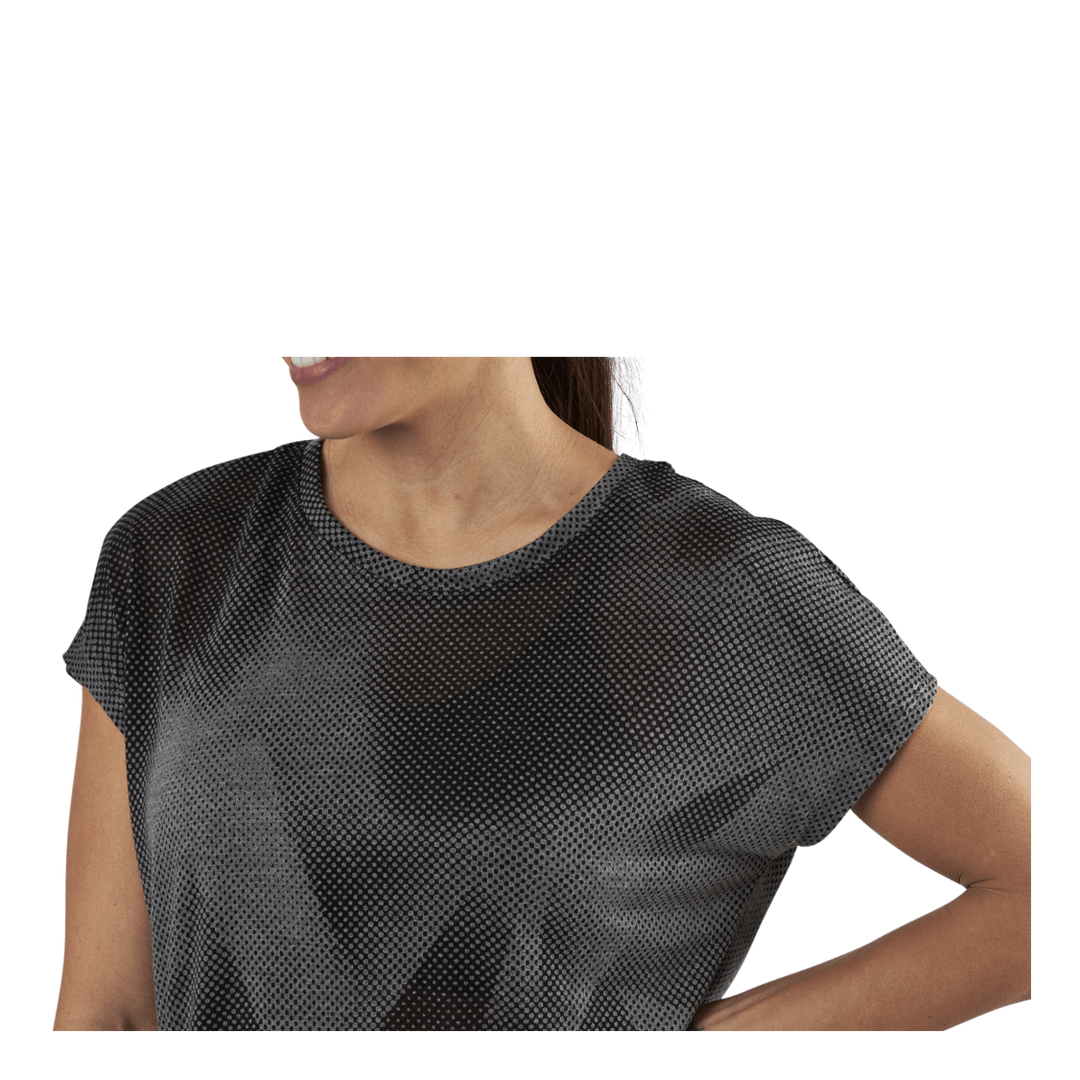 Fan Loose Burnout Ss Tee Black