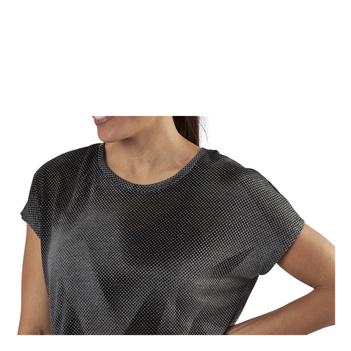 Fan Loose Burnout Ss Tee Black