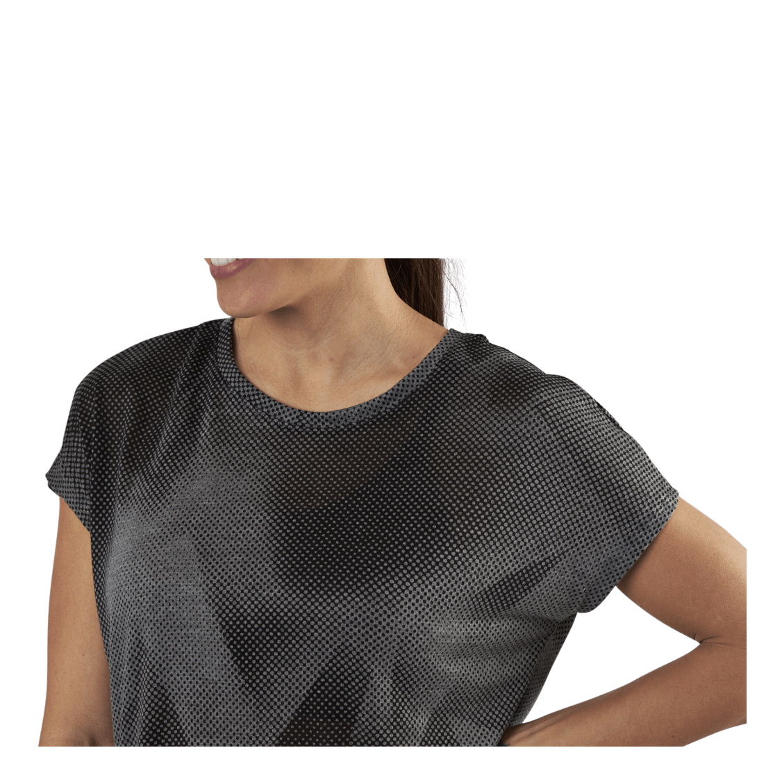 Fan Loose Burnout Ss Tee Black
