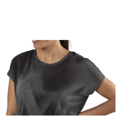 Fan Loose Burnout Ss Tee Black