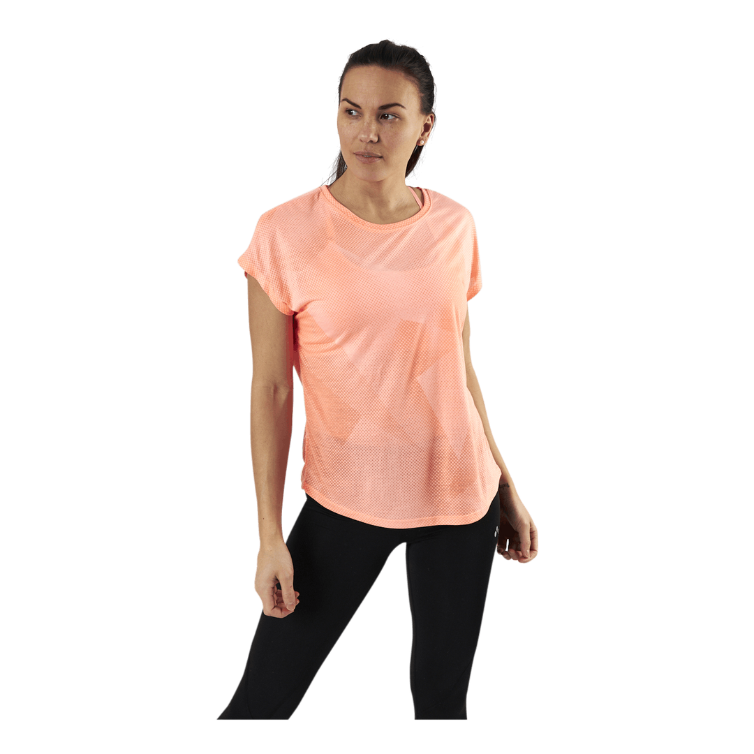 Fan Loose Burnout Ss Tee Orange