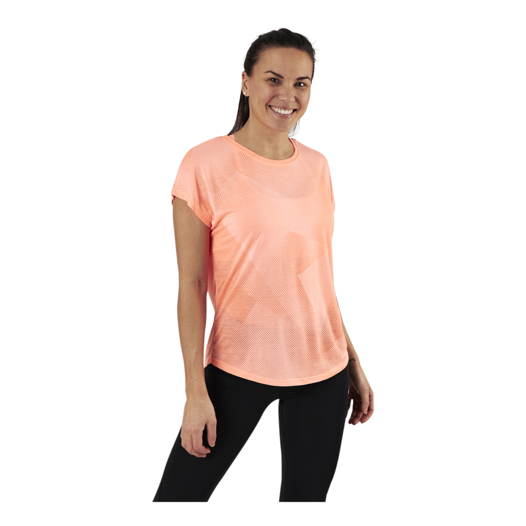 Fan Loose Burnout Ss Tee Orange