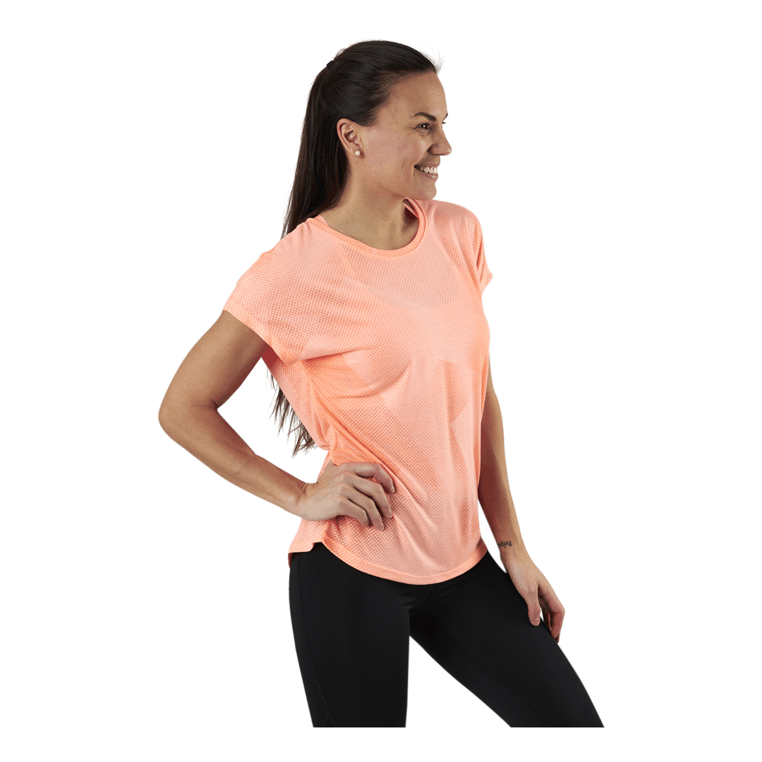 Fan Loose Burnout Ss Tee Orange