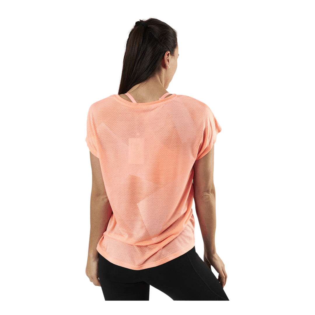 Fan Loose Burnout Ss Tee Orange