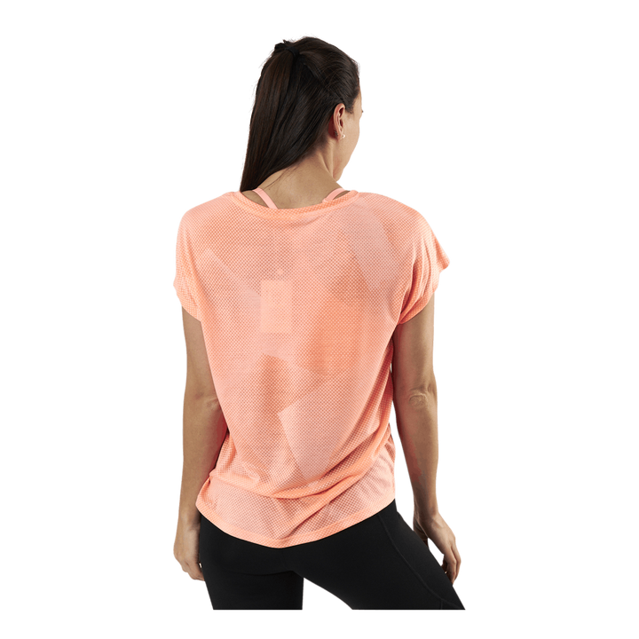 Fan Loose Burnout Ss Tee Orange