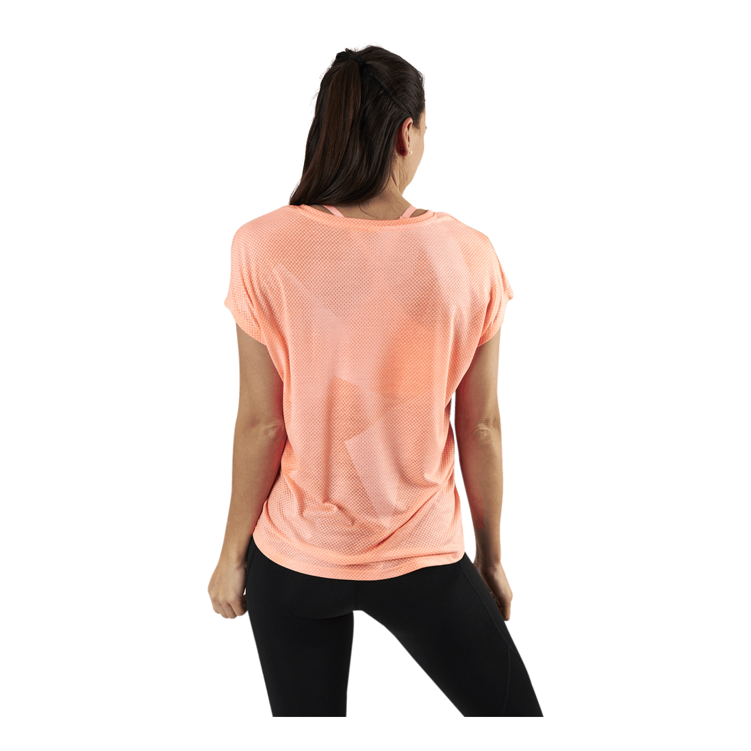 Fan Loose Burnout Ss Tee Orange