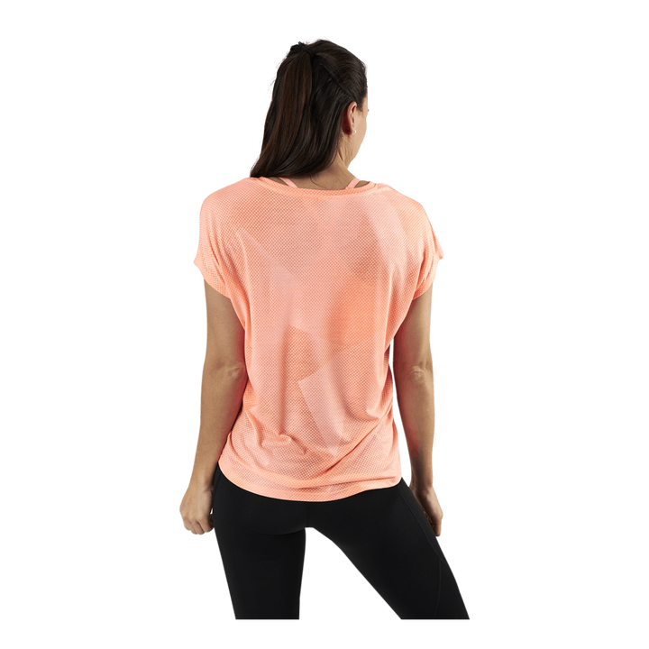 Fan Loose Burnout Ss Tee Orange