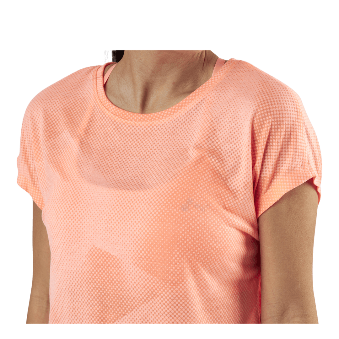 Fan Loose Burnout Ss Tee Orange