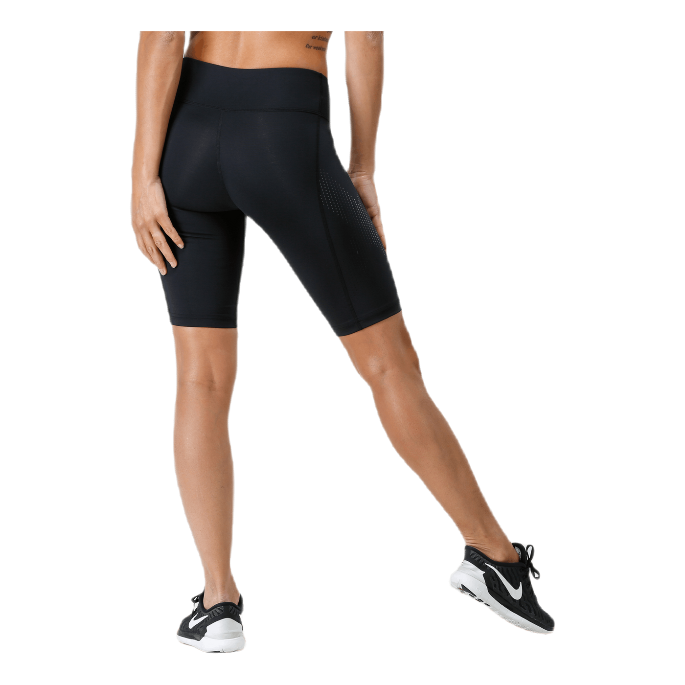 Mid-Rise Compression Shorts W Black