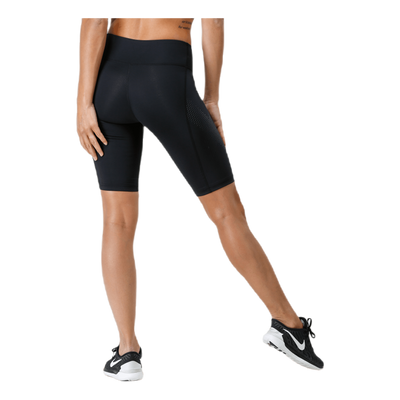 Mid-Rise Compression Shorts W Black