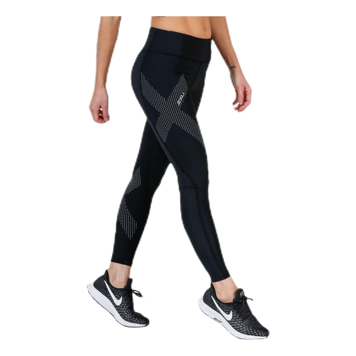 Mid-Rise Compression Tights Black/Grey