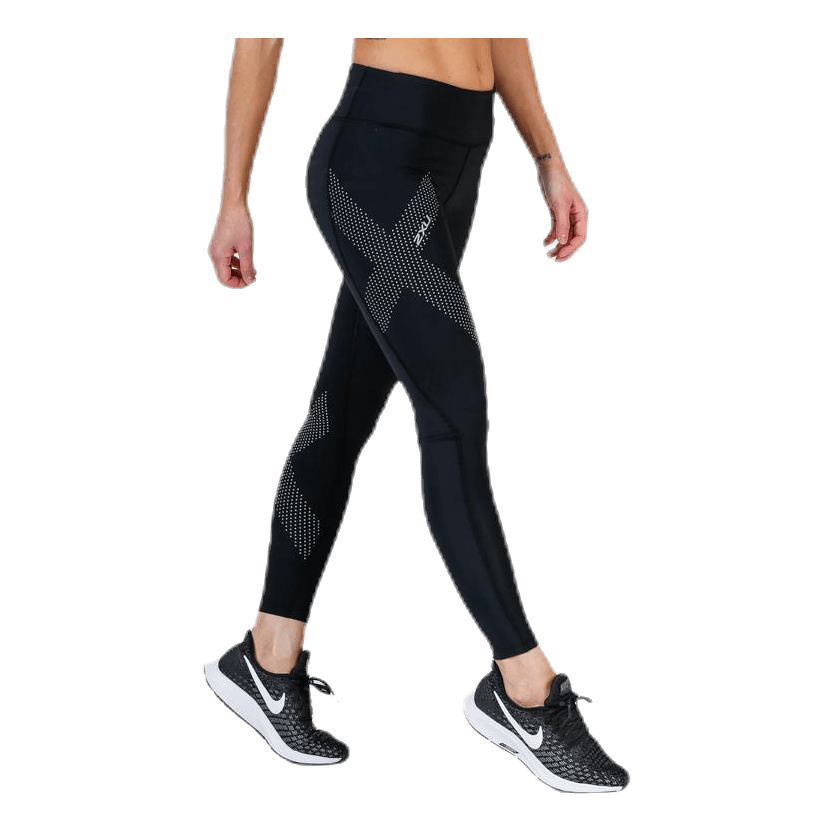 Mid-Rise Compression Tights Black/Grey