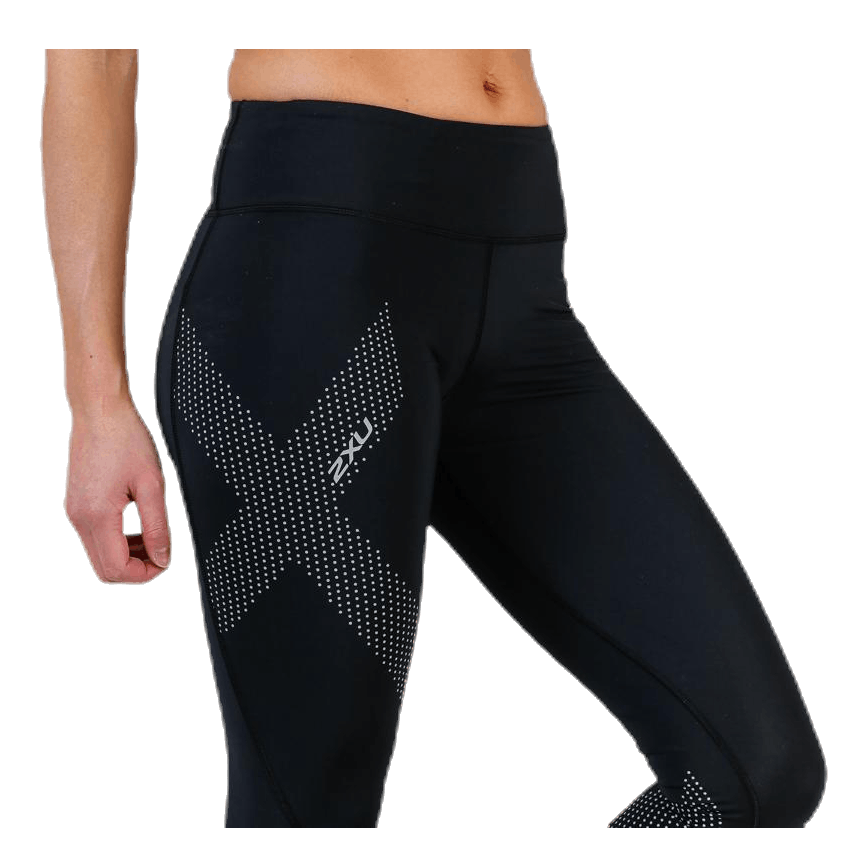 Mid-Rise Compression Tights Black/Grey