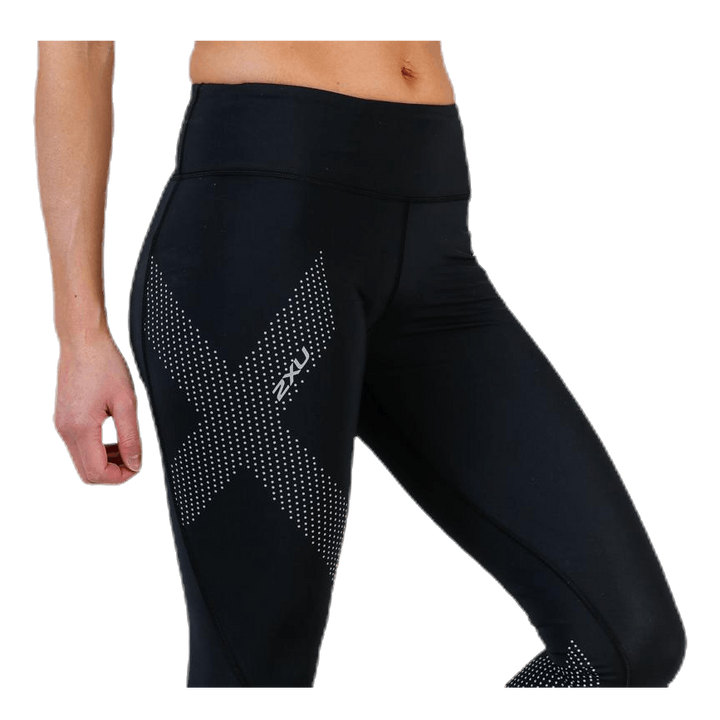 Mid-Rise Compression Tights Black/Grey