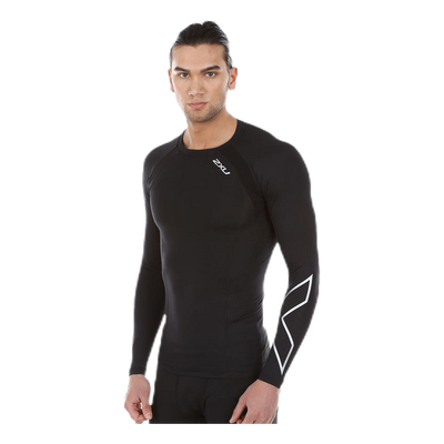 Compression Long Sleeve Top Black/Silver