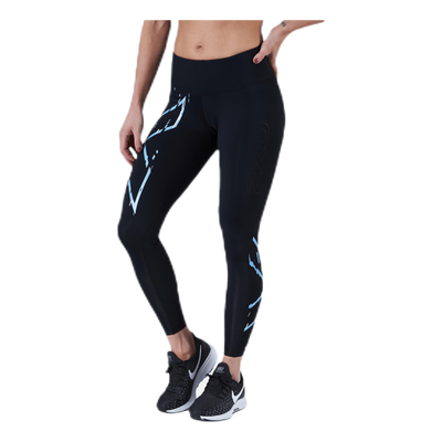 Mid-Rise Compression Tights Blue/Black