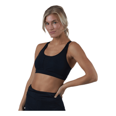 Perform Medium Impact Crop Black