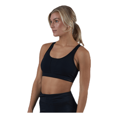 Perform Medium Impact Crop Black