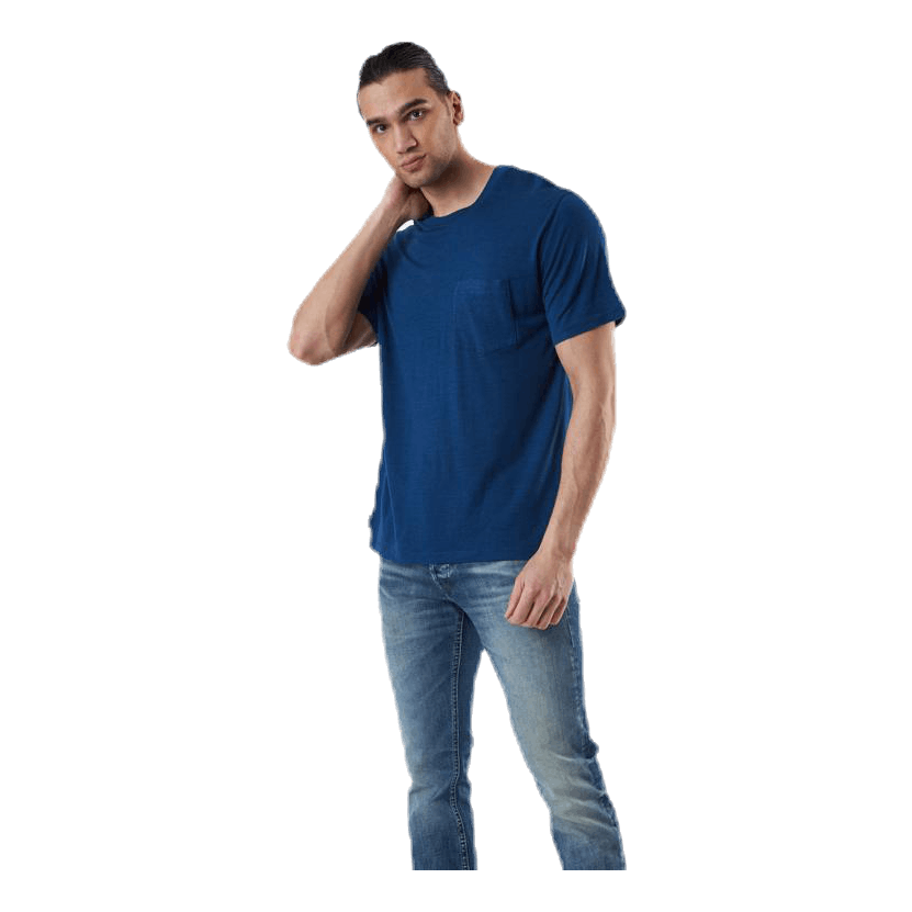 Nature Dye Drayden SS Pocket Crewe Blue