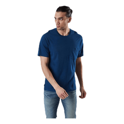 Nature Dye Drayden SS Pocket Crewe Blue